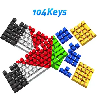 

High quality 104Pcs/Set ABS Stylish Backlight Key Caps Replacement for Mechanical Keyboards 2020 new