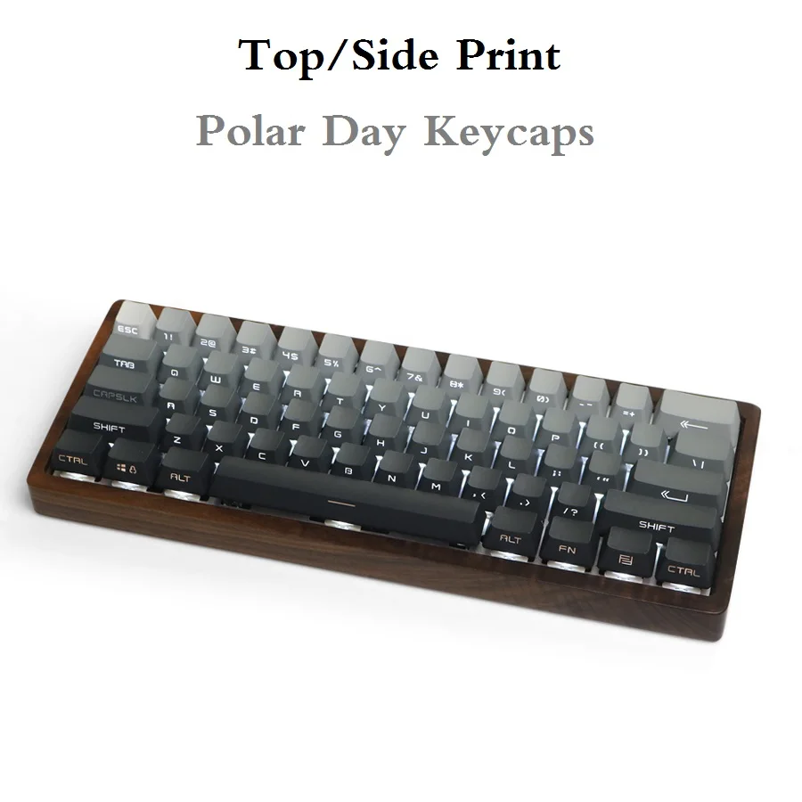 Колпачки для клавиш Polar Day с боковой/верхней печатью 87 104 Стандартные ANSI