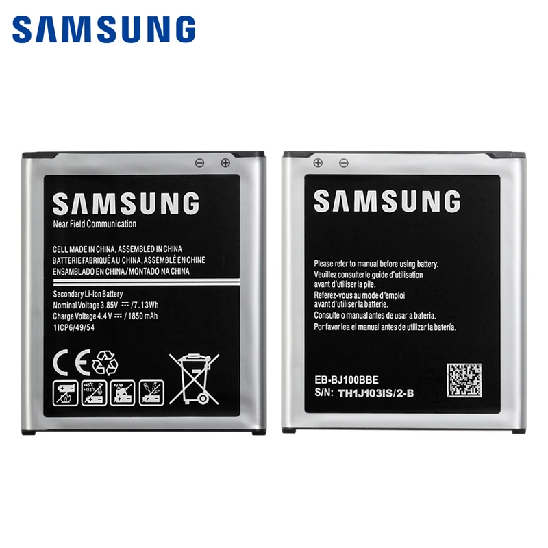 Samsung телефон батарея EB-BJ100CBE EB-BJ100BBE для samsung Galaxy J1 j100 J100F/D J100FN J100H J100M 1850 мАч