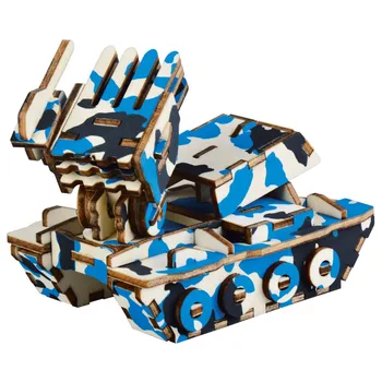 

Artrillery DIY 3D Wooden Puzzle Woodcraft Assembly Kit Cutting Wood Toys For Christmas Gift 3185