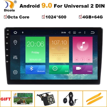 

PX5 4G+64G 9" HD Android 9 Universal Car Radio Double Din Stereo GPS Navigation In Dash Video Wifi Usb Bluetooth Car Radio Multi