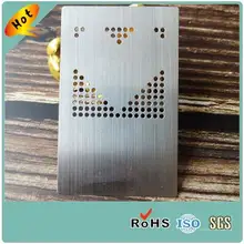 Металлическая визитная карточка из нержавеющей стали