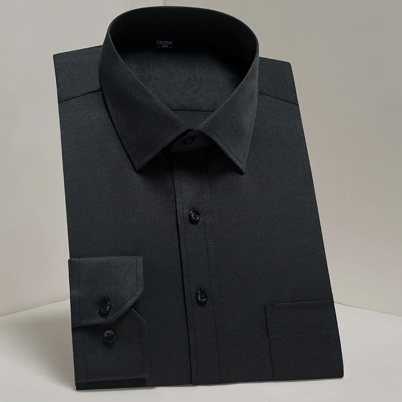 Mens Formal Shirt Long Sleeve Business Social Dress Work office dress shirts