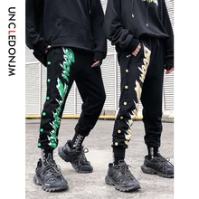 UNCLEDONJM Мужские штаны Новая мода уличная строчка цветные джоггеры хип-хоп длинные штаны мужские тренировочные штаны с резинкой в талии мужские 600W