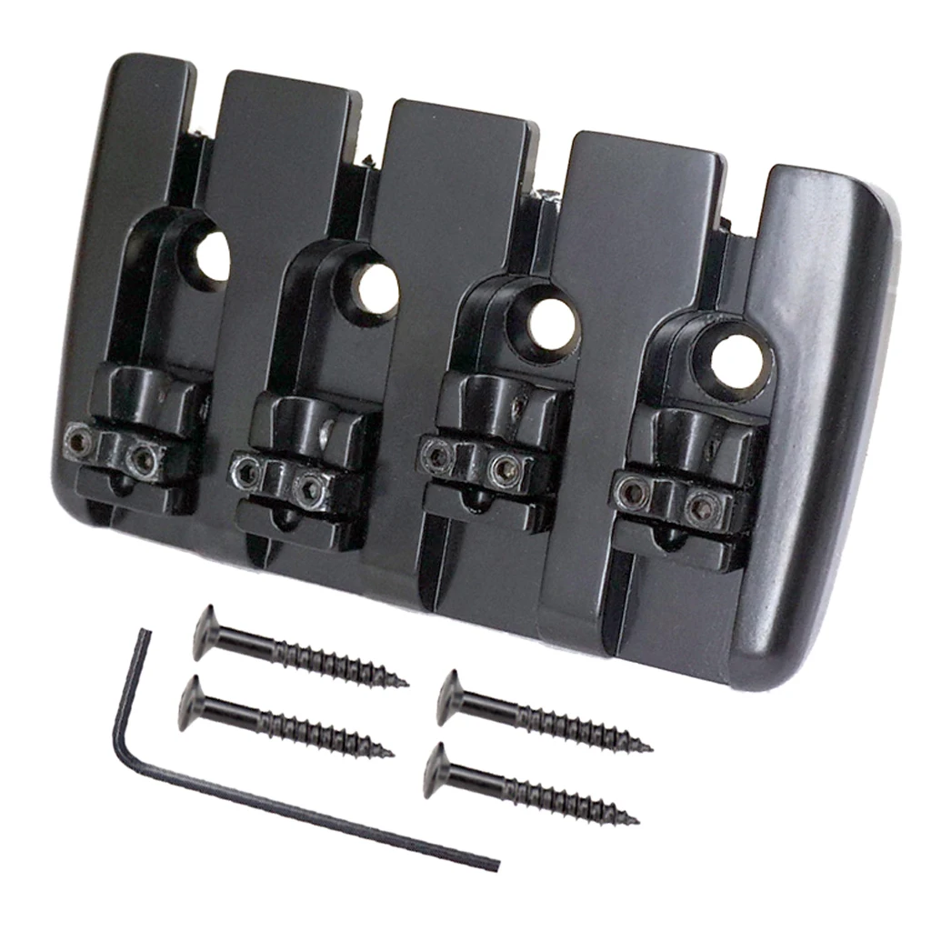 Guitar Saddle Bridge Tailpiece For 4 String Electric Bass Parts | Спорт и развлечения