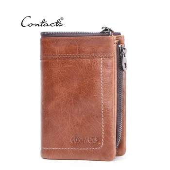 

Brand 100% Genuine Leather Wallet Design Genuine Leather Wallet Men Small Magic Male Purse Coin Slim Card Holder Perse Clutch