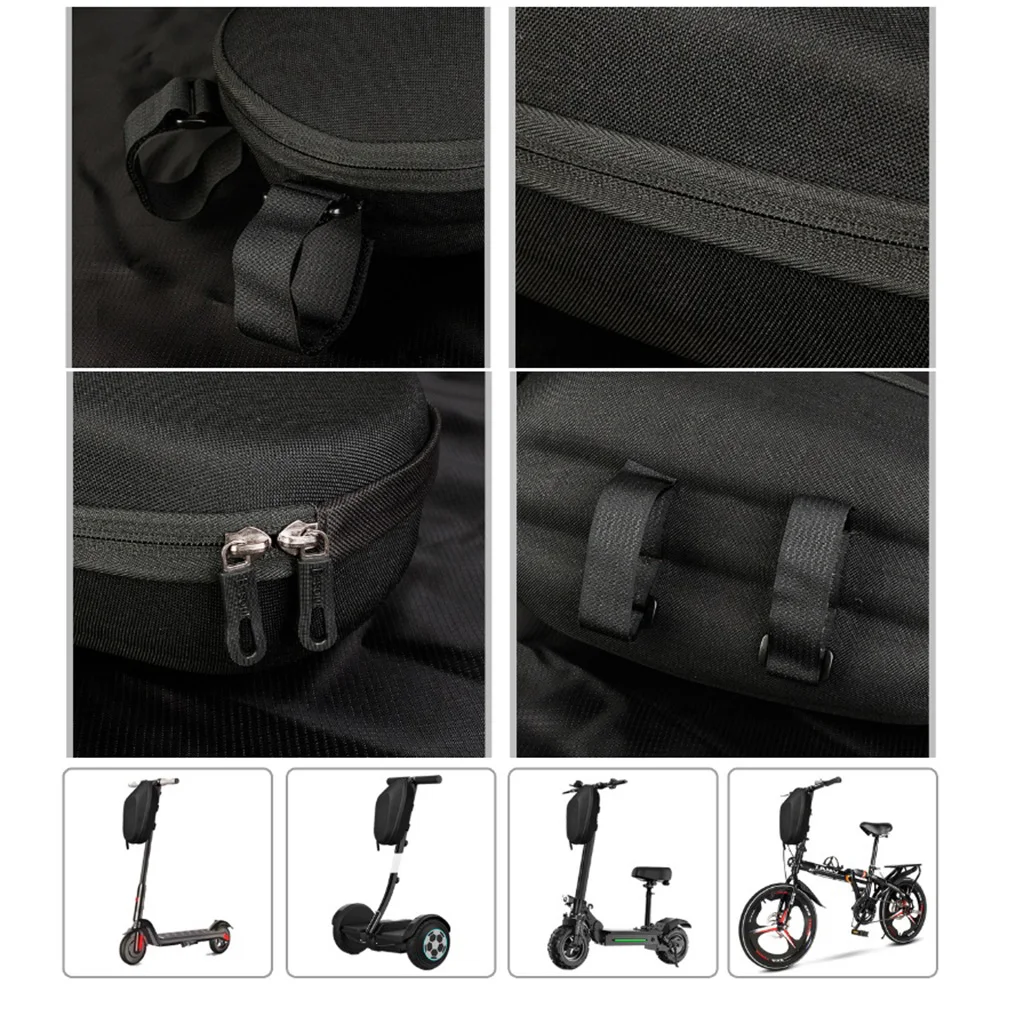 Bicycle Handlebar Waterproof EVA Bag MTB Mountain Rode Bike Front Handle Basket Zipper Pouch Cycle Accessories