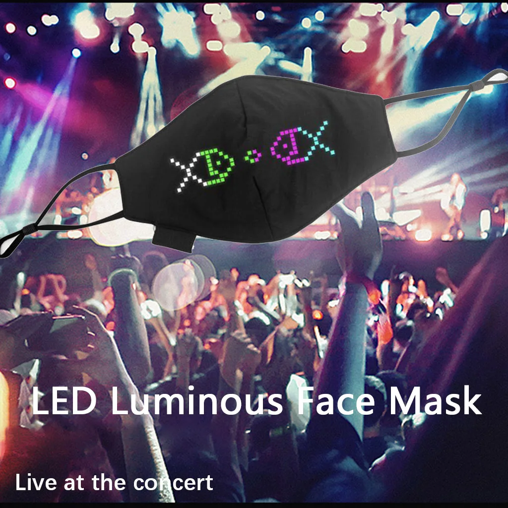 Светодиодный ные маски для лица на Хэллоуин 1 шт. светодиодсветодиодный