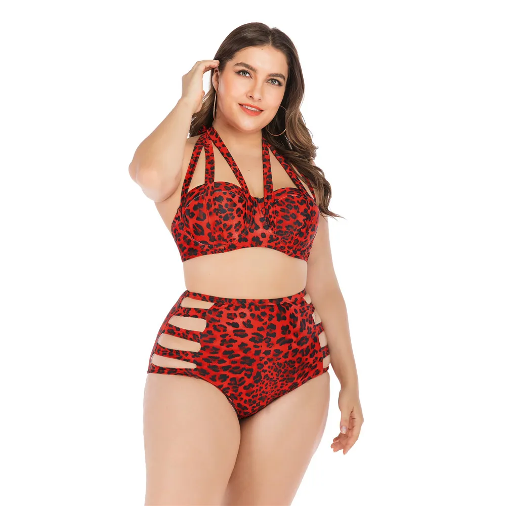 2020 Plus Size Swimwear Women High Waist Swimsuit Bikini Female Large Black Swim Suit Leopard Print Bathing Suits Beach Wear 4XL 2020 Plus Size Swimwear Women High Waist Swimsuit Bikini Female Large Black Swim Suit Leopard Print Bathing Suits Beach Wear 4XL
