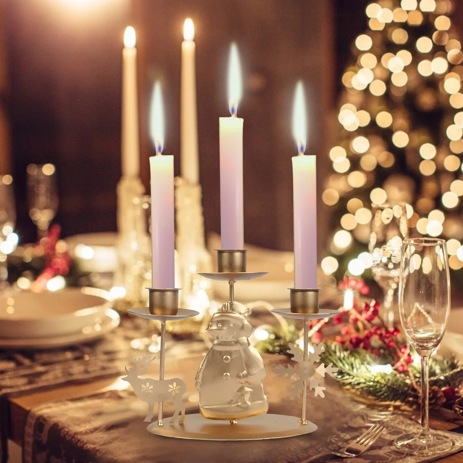Tall Christmas Candlesticks