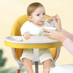 Chaise de salle à manger pour enfants, confortable, réglable en hauteur 