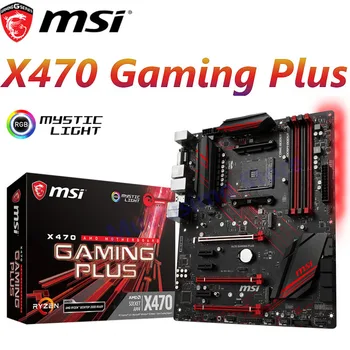 

MSI X470 GAMING PLUS AMD Supports 1st 2nd 3rd Gen AMD Ryzen Desktop CPU Socket AM4 DDR4 64GB PCI-E 3.0 M.2 ATX Mainboard New