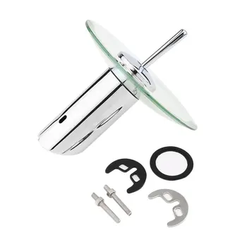 

Water filter Bathroom Kitchen Sink Round Waterfall Faucet Brass Chrome Basin Faucet Single Lever Hot and Cold Mixer Tap