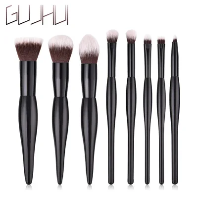 T-08-062 GUJHUI 8 шт./лот макияж кисти пламя кисточки для пудры Concelaer основа Смешивание Тени для век бровей губ кисти косметические инструменты - Handle Color: T-08-062