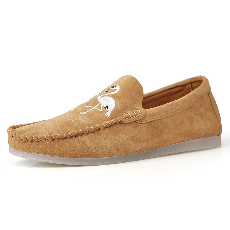 

2019 Spring Summer NEW Men's Loafers Lazy soft Flat Casual Shoes Men Breathable Slip-On Soft Leather Driving Shoes Moccasins big