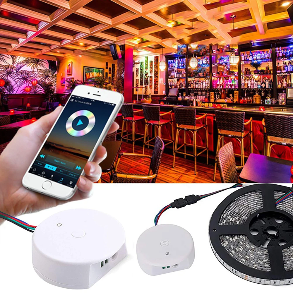 DC12-24V RGB RGBW UFO Bluetooth 16 миллионов цветов IOS Android СВЕТОДИОДНЫЙ Контролер Функция синхронизации группа управление музыкальным режимом