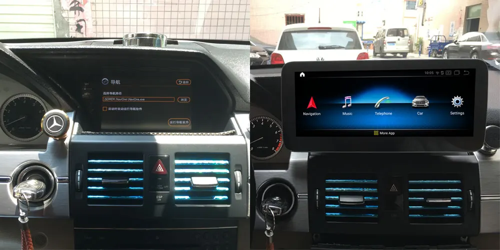 Discount 10.25 inch Touch Screen Android 9.0 Car Multimedia Player for Mercedes Benz GLK 2008-2015 1