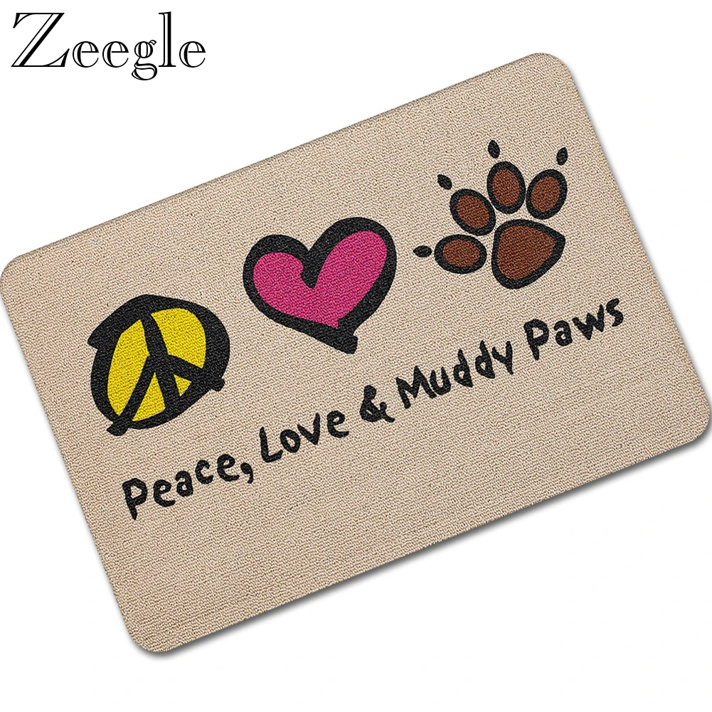Zeegle Rubber Doormat Indoor Door Mat Home Decoration Anti-slip Floor Mat Rubber Rugs Doormat Non-slip Floor