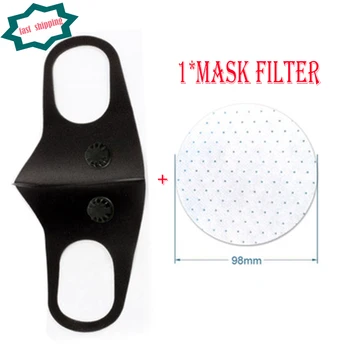

Fast Shipping 10 PCS Black Color with Breathing Valve Anti-Dust with Elastic Earloop Sponge Stereo double valve Mask