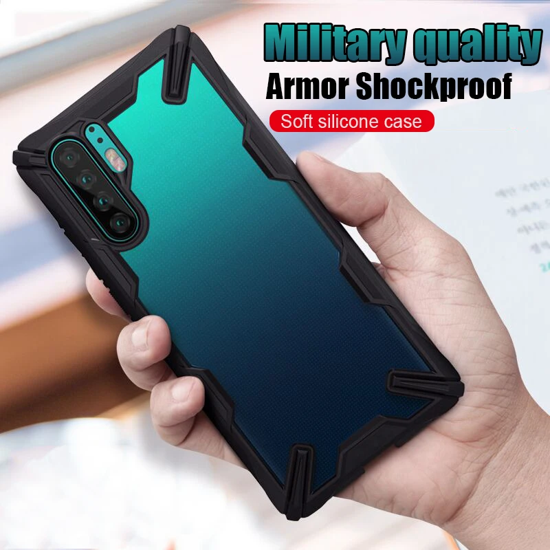 

Luxury Armor Silicone Bumper Case On The For Huawei P30 Pro Mate 20 Pro Shockproof Case Cover For Huawei Mate 20 Lite Soft Case