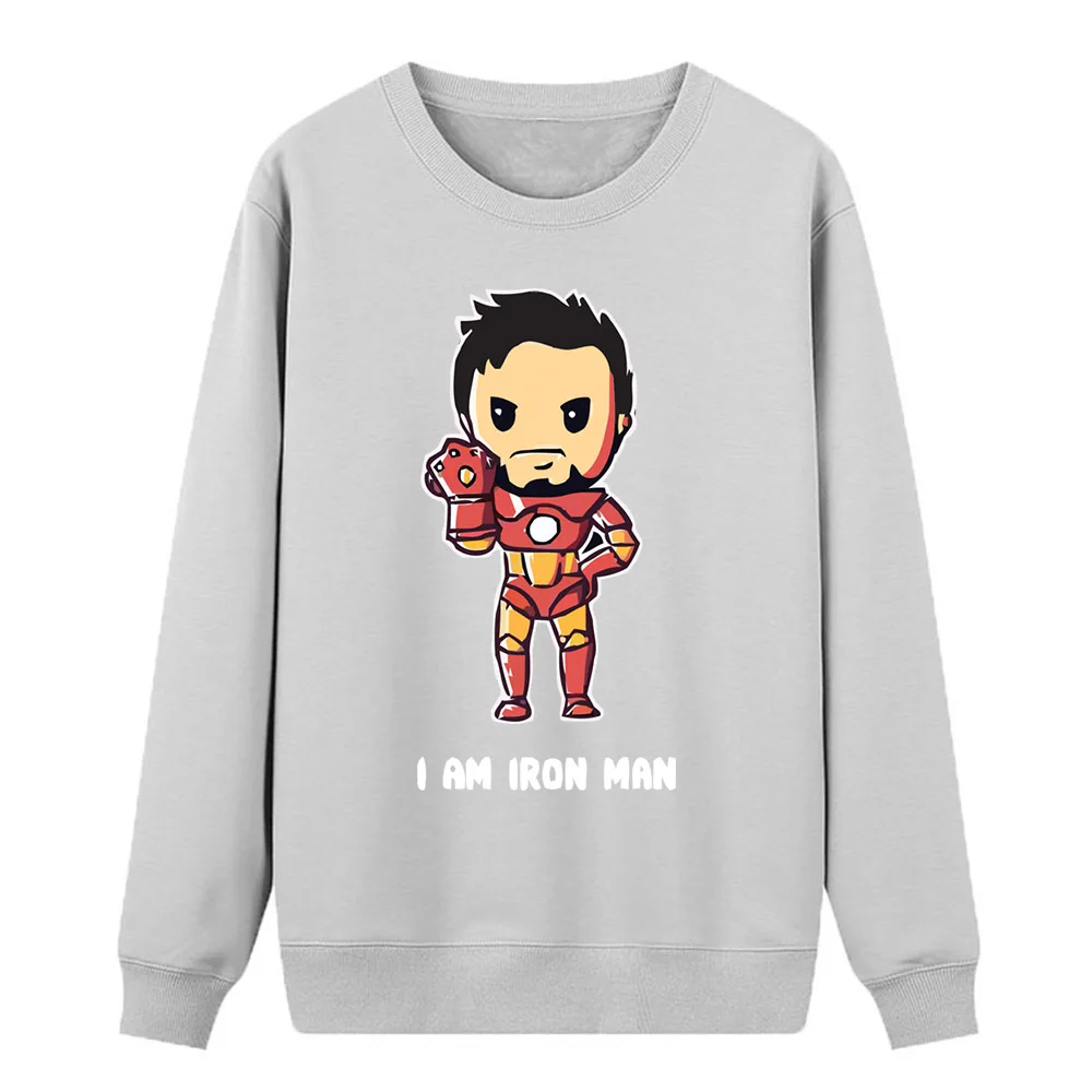 Модные толстовки с капюшоном с персонажами фильма «мстители» Marvel, толстовки с супергерогероями, я Железный человек, пуловер с принтом из мультфильма, хлопковая уличная одежда, топы в стиле хип-хоп