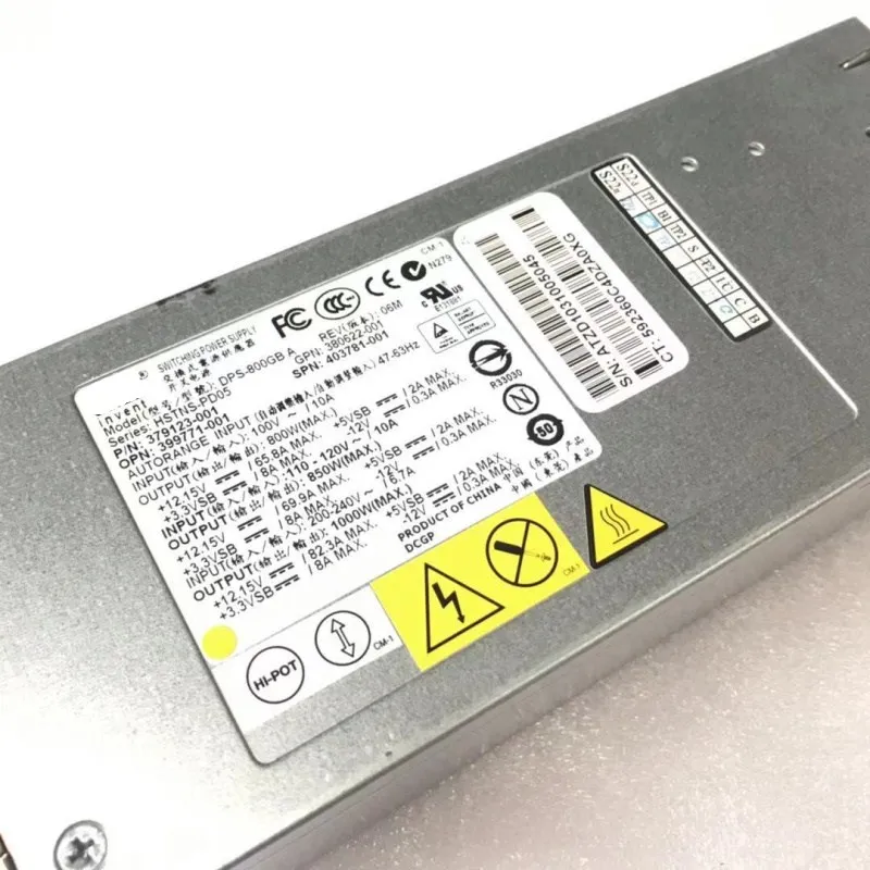 DL380G5 серверный блок питания DPS-800GB в 82A 379123-001 399771-001 403781-001 аккумулятор большой емкости 12V82A 1000W импульсный источник питания светодиодного табло