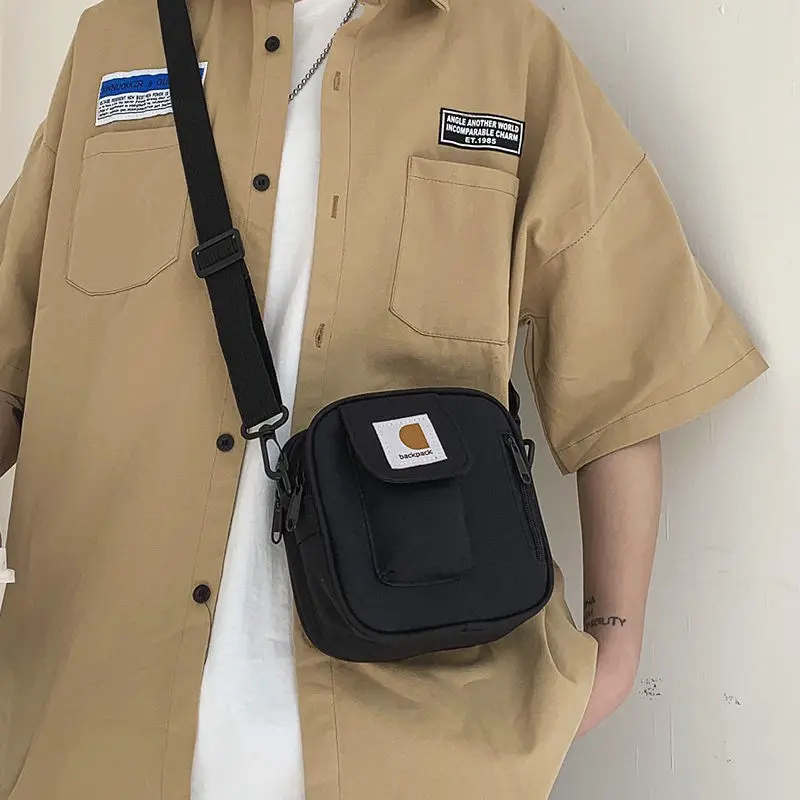 New Crossbody Bags Men Oxford Leisure Simple Small Detachable Strap All-match Hip-hop High Street Unisex Safaris Style |