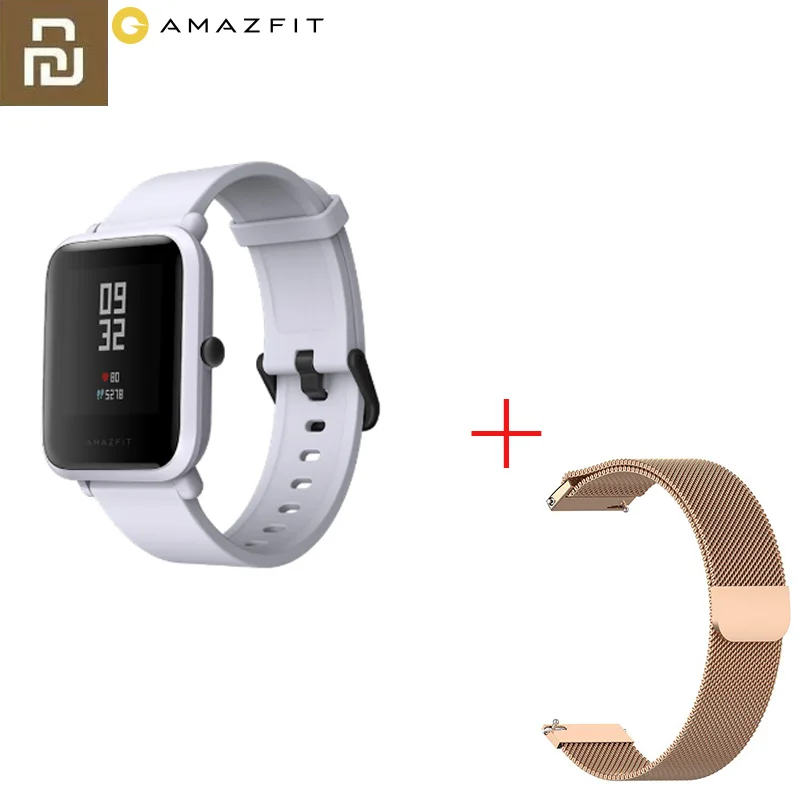 Xiaomi Mijia Amazfit Bip Смарт часы Bluetooth gps Спорт монитор сердечного ритма IP68 Водонепроницаемый напоминание о звонке приложение MiFit - Цвет: Style 16