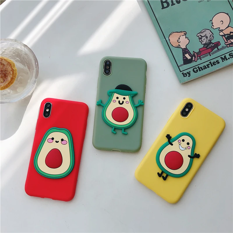 Fashion Avocado Fruit Soft TPU Case  For Samsung Galaxy A50 A20 A30 A60 A70 A20E A10E A80 A10S A20S M10 M20 M30S A9 A8S Cover