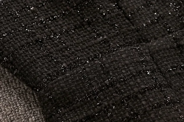 Маленький ароматный комплект из двух предметов платье осень зима женские спагетти ремень v-образным вырезом кнопка в виде бриллианта твидовое платье+ черный свитер