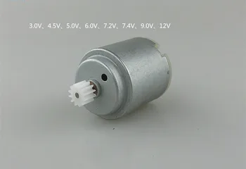 

2PCS R 260 magnetic DC motor With 12T gear 3V 4.5V 5.0V 6.0V 7.2V 7.4V 9.0V 12V DIY toy car