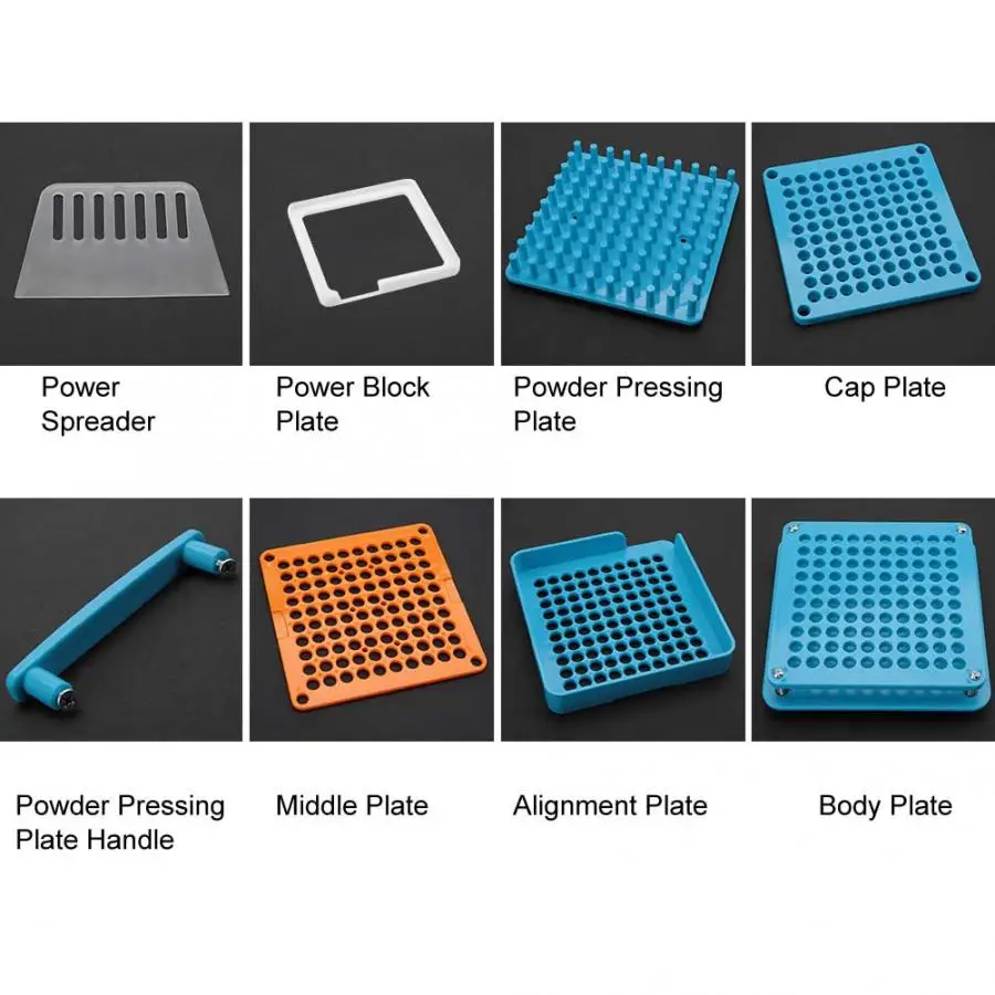 3 цвета 100 отверстия пустой ручной наполнитель капсулы с Порошковым распределителем пластины капсулы инструмент для наполнения машина Размер 0#00