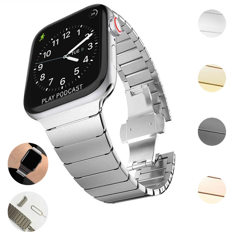 Bracelet-Strap Band Loop-Accessories Metal 40MM Apple Sport 44MM 38MM 42MM for 5/4/3-2