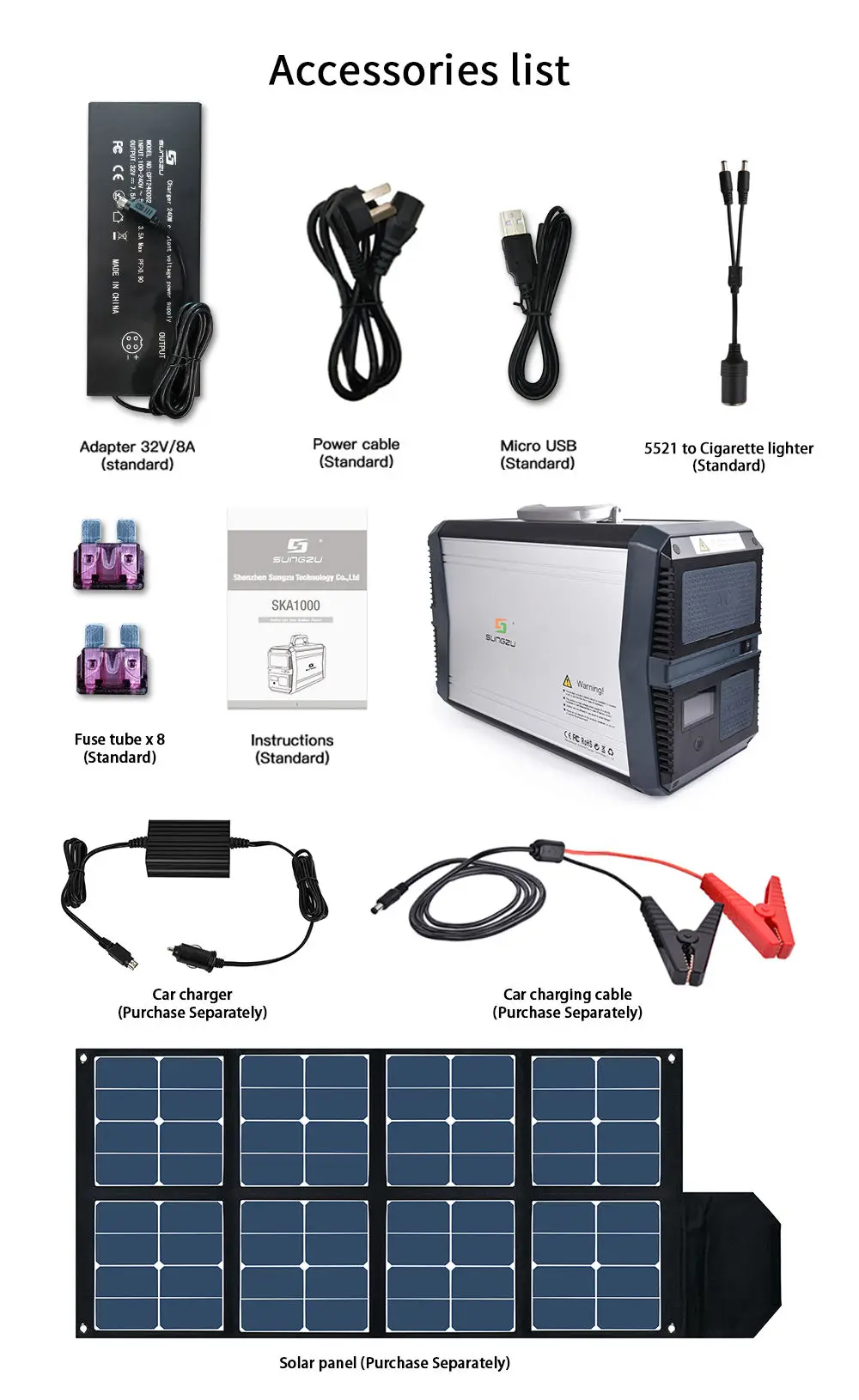 car jump starter Solar System 1000watt Solar Inverter System Generator 110V/220V Solar Power Energy System For Home jumper box