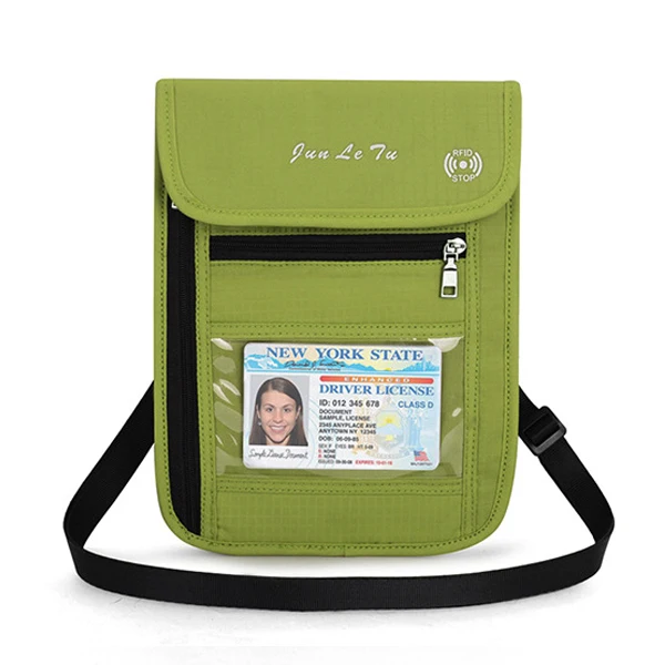 Зеленый RFID Противоугонный паспорт, дорожный кошелек, держатель для паспорта, многофункциональная кредитная карта, посылка, ID, документ, мульти-карта, пакет для хранения - Цвет: Зеленый