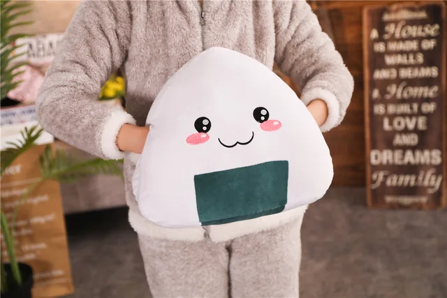 30/40/50cm Soft Cushion Stuffed Food Plush Toy Kawaii Japanese Sushi Rice Ball Plush Pillow Cute Dumpling Doll Lovely Gifts 5
