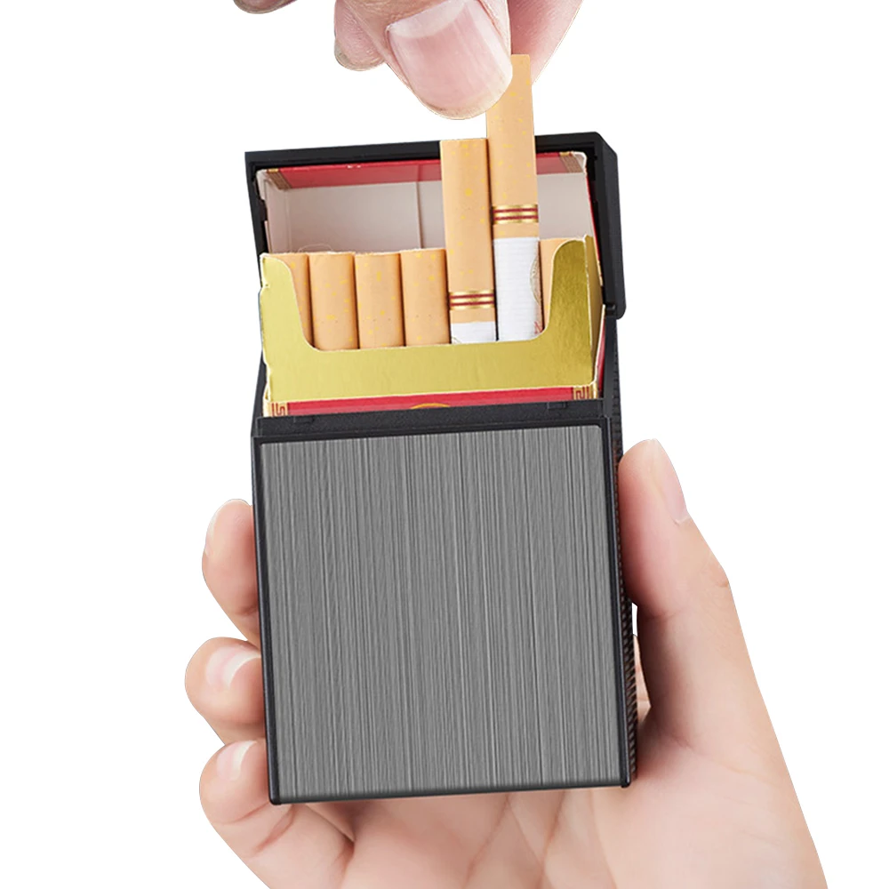 Caja de Cigarrillos con Encendedor Estuche portátil 2 en 1 con un Encendedor eléctrico Recargable Super Mini USB #1 