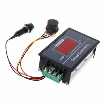 

PWM DC 6-60V Motor Speed Controller 0-100 Digital Display Stepless Speed Regulation