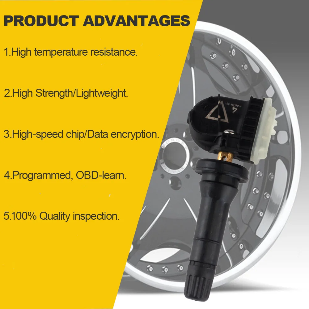 SOPEDAR Car Tire Pressure Monitoring System Sensor 433 MHz TPMS For Cadillac CT6 Chevrolet Malibu 2007-2017 13598773 13506028