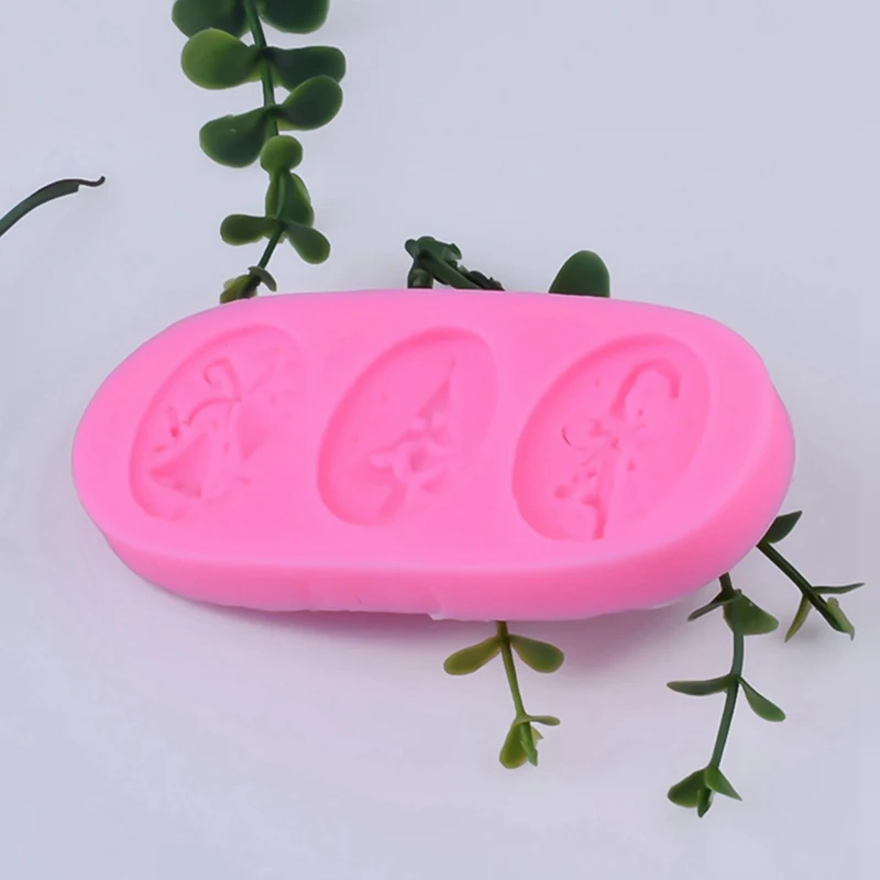 Колокольчик для елки костыли Форма 3D помадка торт мыло в виде кекса для пластилина, силиконовые формы рождественская тема свадебный подарок украшения инструменты