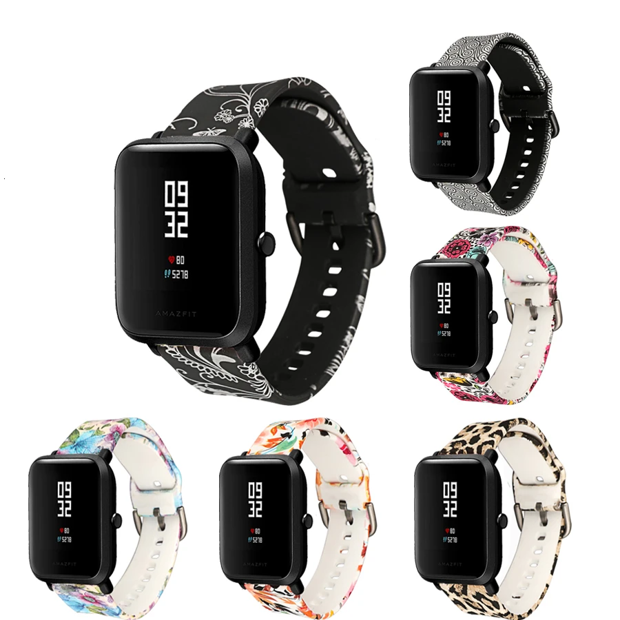 Применимый силиконовый ремешок Xiaomi Huami Amazfit Bip для Xiaomi Amazfit Bip/GTR 42 мм сменный силиконовый ремешок для часов