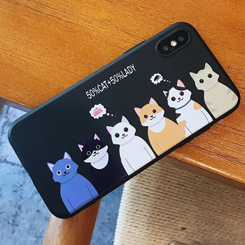 Luxury Soft Back Matte Color Cases for iPhone 8 plus 7 6 6s X XS max XR 5 5s SE Case Shockproof TPU Silicone Back Cover Capa