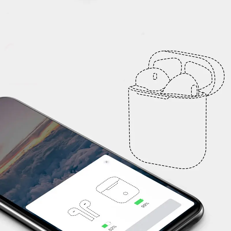 

Aire 2nd Wireless Earphones Bluetooth Earphones 1: 1 Tws Size Wireless Headset HIFI Earphones for Iphone Android Mobile