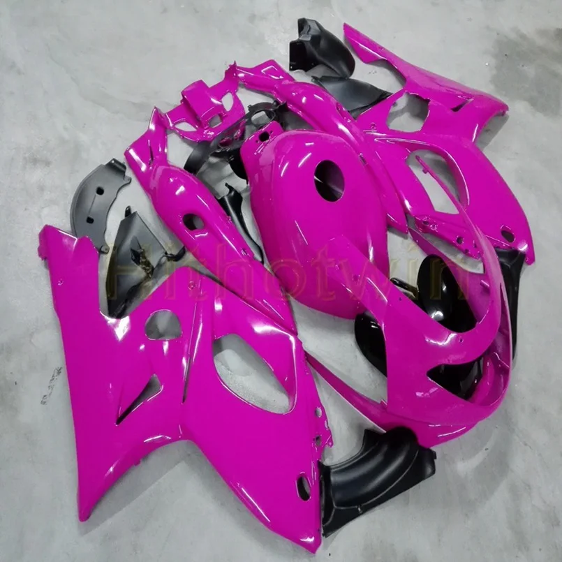 Капот мотоцикла на заказ для YZF600R Thunderent 1997-2007 моторные Обтекатели литьевой формы розовый - Цвет: A