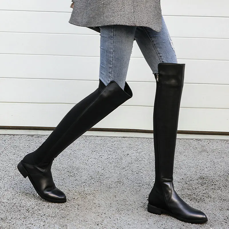 Produktbild von Dr Lightfoot Damen Chelsea Boots Schwarz | Mit Reißverschluss & Niedrigem Absatz | Breite Passform UK 3-8