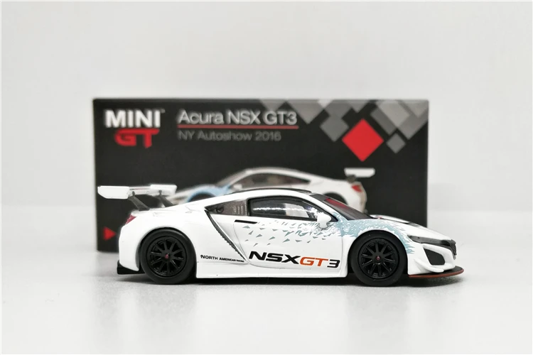 1:64 MINI GT Acura NSX GT3 NY Autoshow mijo USA Exclusive LHD Diecast Model Car