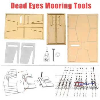 

Home Kids Gift Metal Handwork Portable Auxiliary Practical Wood Ship Model Adjustable Fix Repair Dead Eyes Mooring Tools DIY