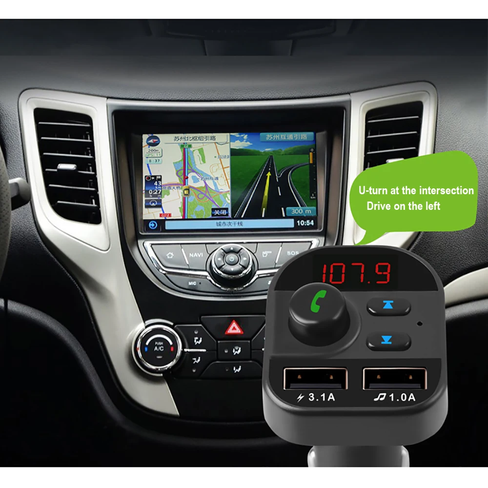Автомобильный MP3-плеер беспроводной fm-передатчик Bluetooth Carkit Hands Free стерео A2DP автомобильный музыкальный mp3-плеер Поддержка TF карты U диск