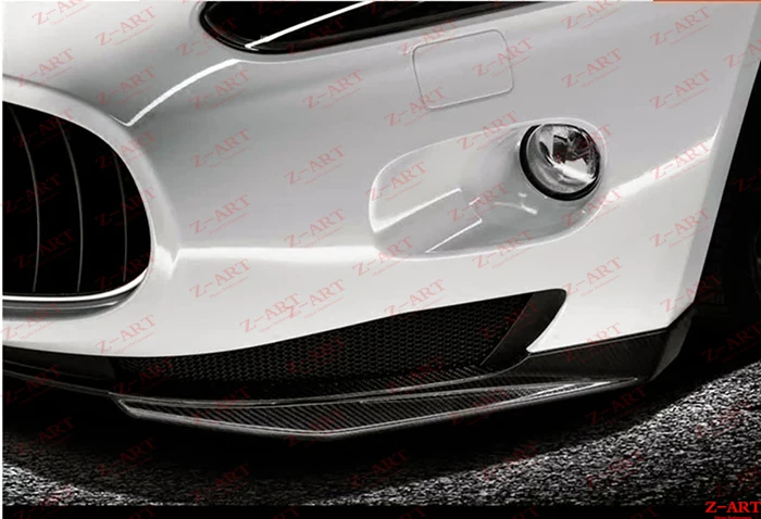Z-ART передняя губа из углеродного волокна для Maserati углеродное волокно передний разделитель для Maserati Gran Turismo 2007-2012 передние закрылки