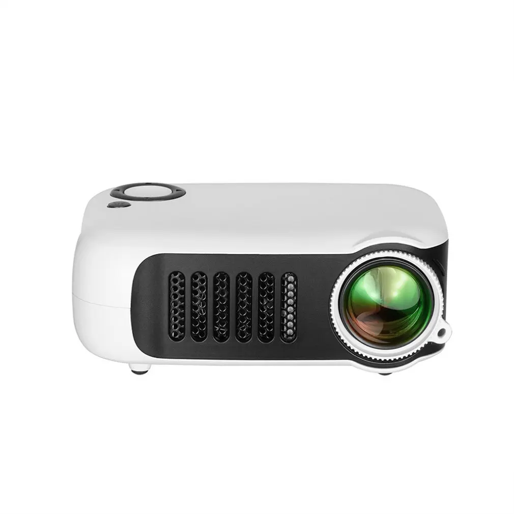 white A2000 домашний мини-проектор Led развлечения поддержка 720P Hd проектор многофункциональный интерфейс - Цвет: white